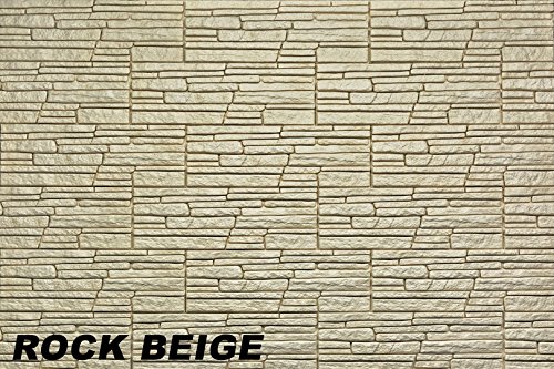 1 m2 EPS Dekorsteine Wand Steinplatten Bruchsteine Riemchen, ROCK BEIGE