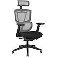 FLEXISPOT C7G Ergonomic Executive Office Chair Swivel Height Adjustable Seat Headrest Armrest Lumbar Support Caster Wheels Task Chair Black Seat Computer Office Desk Chair