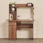 Home Centre | Quadro NXT Study Desk with Flap | Engineered Wood, Walnut Finish | Brown