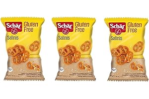3X Schär Gluten Free Salatini Salinis Snack Salted Pretzels 60g