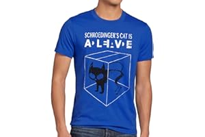 style3 Gatto di Schrödinger T-Shirt da Uomo
