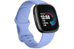 Vancle Bracelet Compatible avec Fitbit Versa 4/Sense 2/Fitibit Versa 3/Sense pour Femmes Hommes, Bracelet de Remplacement Réglable pour Fitbit Versa 4/Sense 2/Versa 3/Sense, Violet S