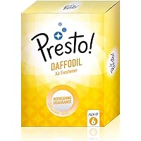 Amazon Brand - Presto! Air Freshener Pocket, Daffodil - 10 g (Pack of 6)
