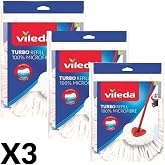 Vileda Turbo Yedek Paspas,%100 Mikrofiber, 3 Adet