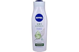 Nivea 2-in-1 Care Express Mild Shampoo and Conditioner (250 ml), Intensive Nourishing Shampoo with Aloe Vera, Hair Shampoo for Care in No Time at All