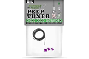 BOWMAR ARCHERY Bowman Archery Peep Tuner, Fix Peep Rotation with Ease, Effective and Easy to Install, 2 Sizes Included