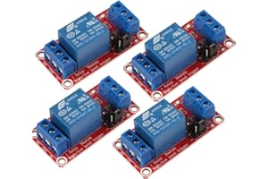 Gebildet 4 pezzi DC 12V 1 Canale Modulo relè Scheda Scudo con Isolamento Optoaccoppiatore Supporto Alto o Basso livello Compatibile Scheda di Sviluppo Trigger