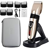 ELOKI Professional Hair Clippers for Men Kids, Cordless and Waterproof Hair Clippers, Professional USB Rechargeable Hair Shav