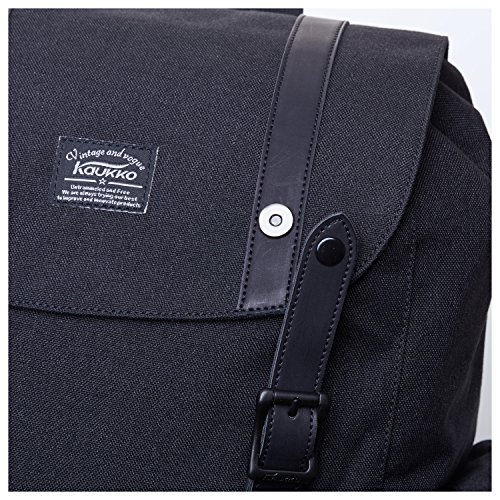 Rucksack Damen Herren Vintage KAUKKO Reiserucksack Studenten Rucksack Laptop Rucksack f  r 14  Notebook L  ssiger Daypacks Schultaschen of 2 Side Pock