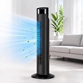 Snailax 45W Kule Tipi Vantilat&ouml;r - Uzaktan Kumandalı ve Dijital Ekranlı Sessiz Oda Fanı, Geniş A&ccedil;ılı Salınımlı Serinletici Ku