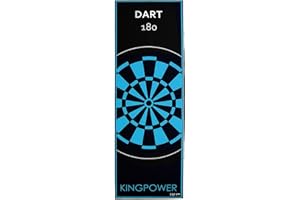 ‎KINGPOWER Kingpower Dartteppich mit Abwurflinie, Dart Zubehör mit Motiv, Dartmatte mit Oche, pflegeleichter Teppich rutschfest