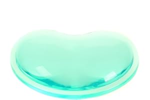 HIMRY Doux Repose-poignet, Cristaux Gel, en forme de coeur, Ergonomique Crystal Gel, Poche de Gel pour Soulager le Poignet, vert, KXC5112 green