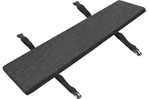 UYEOCO Indoor/Outdoor Bench Cushion - 120cm/150cm/100cm/90cm x 40cm/35cm/30cm - Non-Slip Washable Cover Seat Pad for Bay Windows, Garden Patio, Long Chairs, Swings & Porch Furniture(dark gray,150x30x5cm)