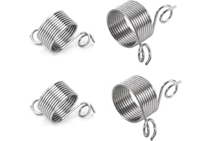 QHFlashbuy Strickfingerhut 4 Stück Garnführer Strickfingerhut,Fingerführung zum Stricken Häkelringe Strickring Häkelring Geflochtener Ring für Strick Häkelzubehör