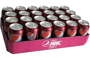 Pepsi Max Cherry Cola, 24 x 0,33l Dose (Zuckerfrei Kirsch-Cola)