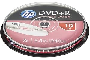 HP DVD+R DL 8X 10PK pudełko na ciasto HP 8,5 GB