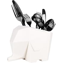 JAWAI Egouttoir à Couverts Blanc - Organisateur De Cuisine Avec 2 Compartiments Et Drainage