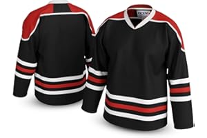UNLC Blank Griswold-inspiriertes Hockeytrikot, ohne Name oder Grafik, 90er Jahre Urlaub Stil Throwback, Erwachsenengrößen S-5XL