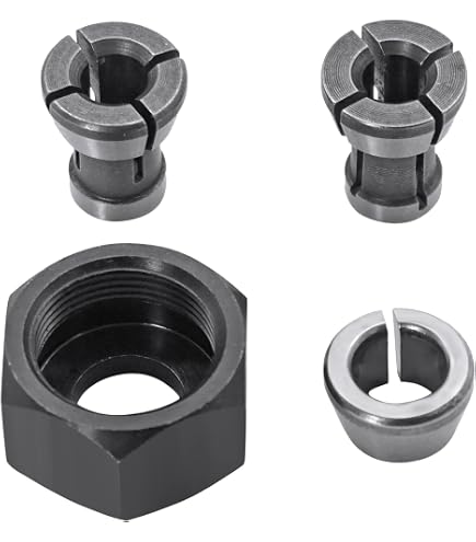 Elu 1/4 Inch Router Collet & Nut – Fits MOF177, MOF131, MOF98, MOF112 – Swiss Made OEM
