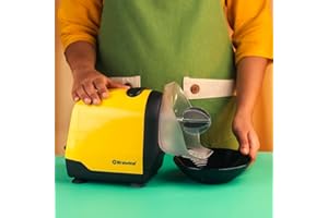 Brewine 2-in-1 Electric Coconut Scraper & Citrus Juicer with Dual Speed Settings, Stainless Steel Scraping Blade, Super Suction Feet for Stability, Finest Coconut Grater Shredder 200 Watts (YELLOW)