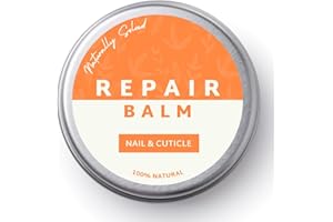Naturally Solved Cuticle and Nail Repair Oil Balm for Nail Repair, Nail Growth and Cuticle Softening. With almond oil, castor oil, coconut oil and vitamin e