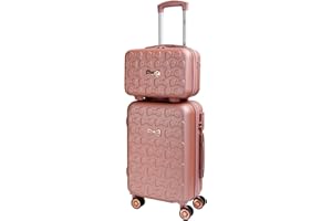 CABIN GO 5591 Set 2 Valigie Trolley Viaggio Rigide ABS, a Mano e da Stiva, Trolley con ruote girevoli 55x40x20 e Bagaglio 35x27x16