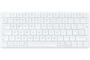 ProElife Protection de clavier ultra fine et de grande qualité en silicone, toucher doux. Configuration UE anglaise pour clavier «Magic Keyboard» Bluetooth sans fil MLA22L/A (A1644, version 2015)