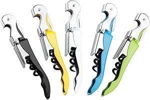 HEYU 5 confezioni di apribottiglie di vino, set di apribottiglie, chiave da vino per camerieri di ristorante