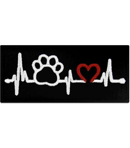 Emotionele ondersteuningsdienst dierlijke vesten/harnassen Embleem geborduurde bevestigingshaak & lus patch, 4 X 1,5 Inch Emotionele ondersteuningsdienst dierlijke vesten/harnassen Embleem geborduurde bevestigingshaak & lus patch, 4 X 1,5 Inch