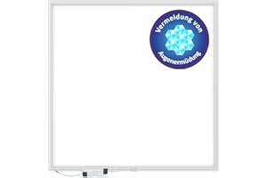 ‎LECOM LECOM LED Panel 62x62 Deckenleuchte Flach CRI 90 UGR 19 Bürodeckenleuchten Büroleuchte kein Flimmern 4000K Neutralweiß Bürolampe (4000lm)