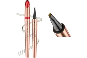 ‎ANIFER Anifer Flüssiges Microblading Dunkelbraun Augenbrauenstift. - Wasserdicht, Lang anhaltend, Natürlich, 4-Punkt-Gabelspitzen-Augenbrauenstift.(dunkelbraun/Dark Brown #02)