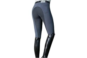 Mymyguoe Mujer Pantalones Mallas Elásticas Montar A Caballo Pantalones Jodhpur Mallas de Montar de Rendimiento Flex Leggings de Yoga Escuela Deportivos Ecuestres Pantalones