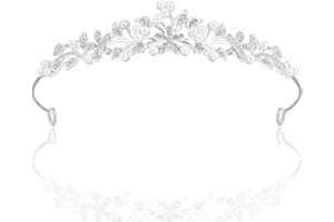 GEEHUA Corona de princesa para novia con diamantes de imitación, diadema de boda para reina, novia, cumpleaños, boda, desfile, Halloween, baile, festival, fiesta