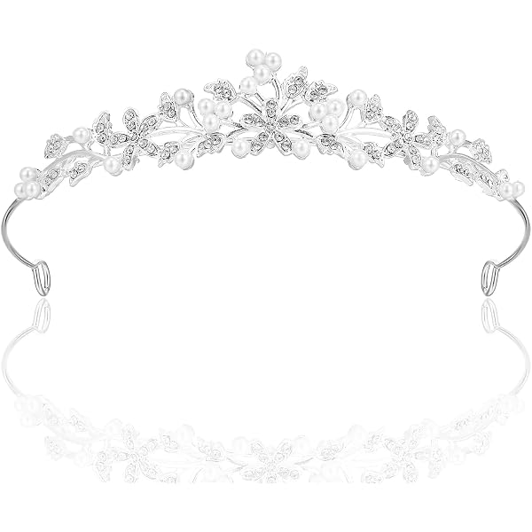 Diadème De Mariée Style Baroque - Couronne Strass Dorée/Argentée Pour Cheveux (14cm)