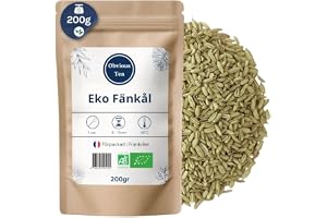 Organisk hel fänkål, bulk - Organiskt örtte för amning och matsmältningsstöd - Foeniculum Vulgare Mill. - Organiskt odlad - Karaktäristisk