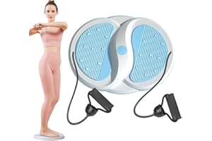 CLIUNT Waist Twist Disc, Twist Waist Disc Balance Board with Drawstring, Waist Twisting Board, Multifunctional Magnetic Massage Fitness Turntable for Home Fitness