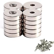 Haokan-Aimant Rond En Néodyme 20 Pièces Aimant Néodyme Tasse Ronde