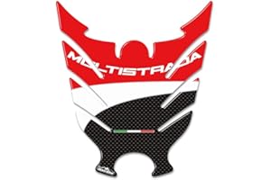 RESIN BIKE Adhésif Résine Protection du Réservoir Compatible avec Ducati Multistrada 2010-14 - Rouge