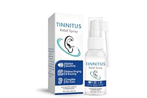 NAAONI 60ml Tinnitus Relief Spray - Gentle Ear Cleaning for Adults and Children, Relieves Tinnitus and Earwax