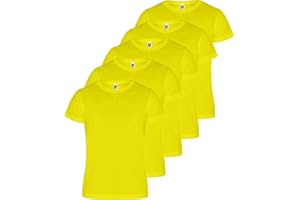 Roly Camimera Lot de 5 t-shirts de sport respirants pour le fitness ou la course à pied