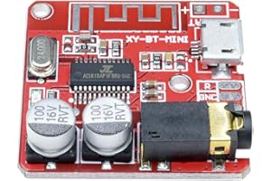 Heemol Scheda ricevitore audio Bluetooth, Bluetooth 5.0 MP3, scheda decodificatore senza perdita di dati, modulo musicale stereo wireless 3.7-5V XY-BT-Mini