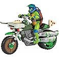 TEENAGE MUTANT NINJA Turtles: Mutant Mayhem Ninja Kick Cycle with Exclusive Leonardo Figure. Ideal present for boys 4 to 7 years and TMNT fans!