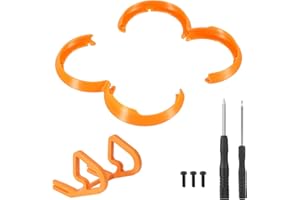 BOXOB Zestaw Oslon Dronów do DJI Neo, Akcesoria do Dronów Plastikowa Oslona Ochronna Oslona Zderzaka ze Sruba i Srubokretem Kompatybilny z DJI Neo (Pomaranczowy)