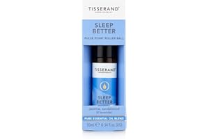 Tisserand Aromatherapy - Sleep Better - Pulse Point Roller - Lavender, Jasmine & Sandalwood Essential Oils - 100% Natural Pure Essential Oils - 10ml