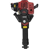 52cc Gas-Powered Tree Digger - Handheld Trench Digger, 1900W, 20-55J Impact, Manual Start, For Garden/Soil
