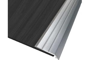 ZZLQIAN Seuil de Porte Barre | 2 pièces 90 x 3cm | profil d'adaptation | Rail de transition Sol | Baguette recouvrement Alu anodisé | Barre de finition | compensation de hauteur de 3-5mm