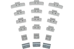 225 x GAsuppply Balanseringsvikter Sortiment för stålfälgar I 50 x 5 g, 10 g, 15 g I varje 25 av 20 g, 25 g och 30 g