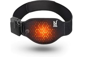 ‎AROMA SEASON Menstruationspad Perioden Wärmegürtel To Go mit 6h Akkulaufzeit | Elektrisches Wärmekissen für Bauch Rücken Nacken Schulter Lenden mit Abschaltautomatik