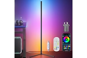 bedee Smart RGB LED Floor Lamp RGB Corner Lamp 165CM with 16 Million Colour Changing Corner Light Music Sync DIY Mode with APP/Remote Control Standing Lamps for Living Room Bedroom Decoration