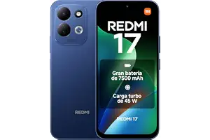 REDMI 17, 4+256GB, Azul Profundo, 7500mAh, Carga 45 W | Corning® Gorilla® Glass 7i resistente, pantalla inmersiva de 6,9", potente MediaTek Helio G91-Ultra, cámara dual AI de 50 MP
